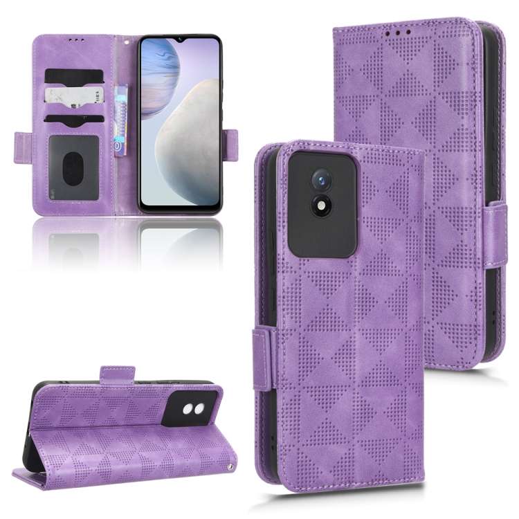 Custodia per telefono in pelle a triangolo simmetrico, For vivo X Note, For vivo Y01 / Y15s 2021, For vivo Y02 4G, For vivo Y35 4G