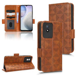 Custodia per telefono in pelle a triangolo simmetrico, For vivo X Note, For vivo Y01 / Y15s 2021, For vivo Y02 4G, For vivo Y35 4G