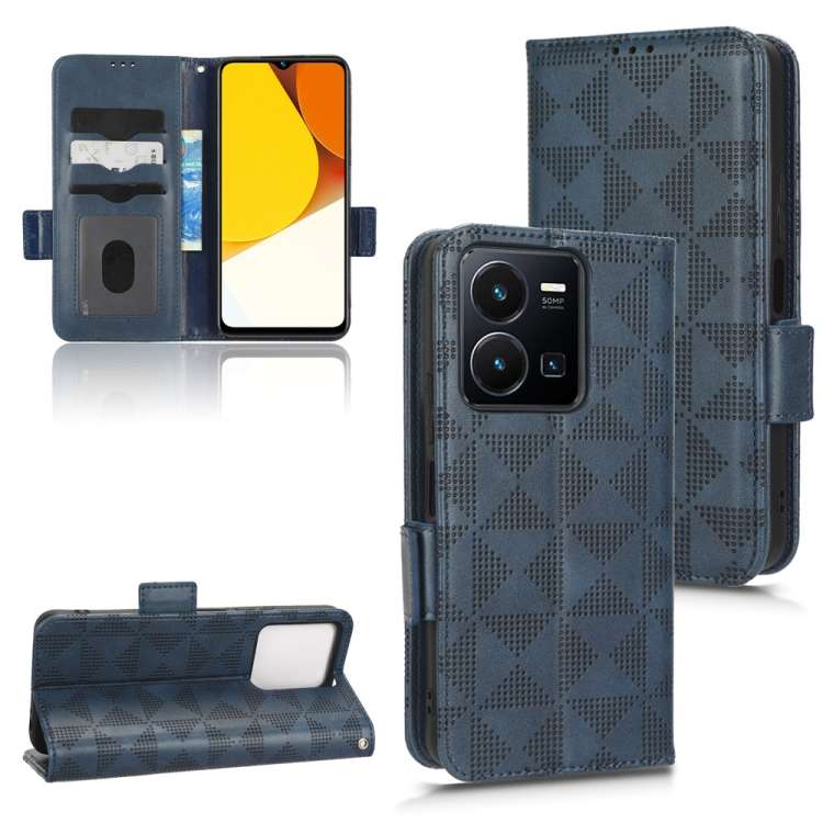 Custodia per telefono in pelle a triangolo simmetrico, For vivo X Note, For vivo Y01 / Y15s 2021, For vivo Y02 4G, For vivo Y35 4G