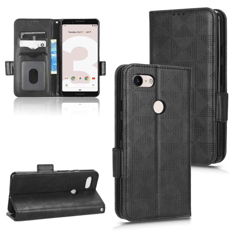 Custodia per telefono in pelle a triangolo simmetrico, For Google Pixel 3, For Google Pixel 4 XL, For Google Pixel 4a 4G, For Google Pixel 4a 5G