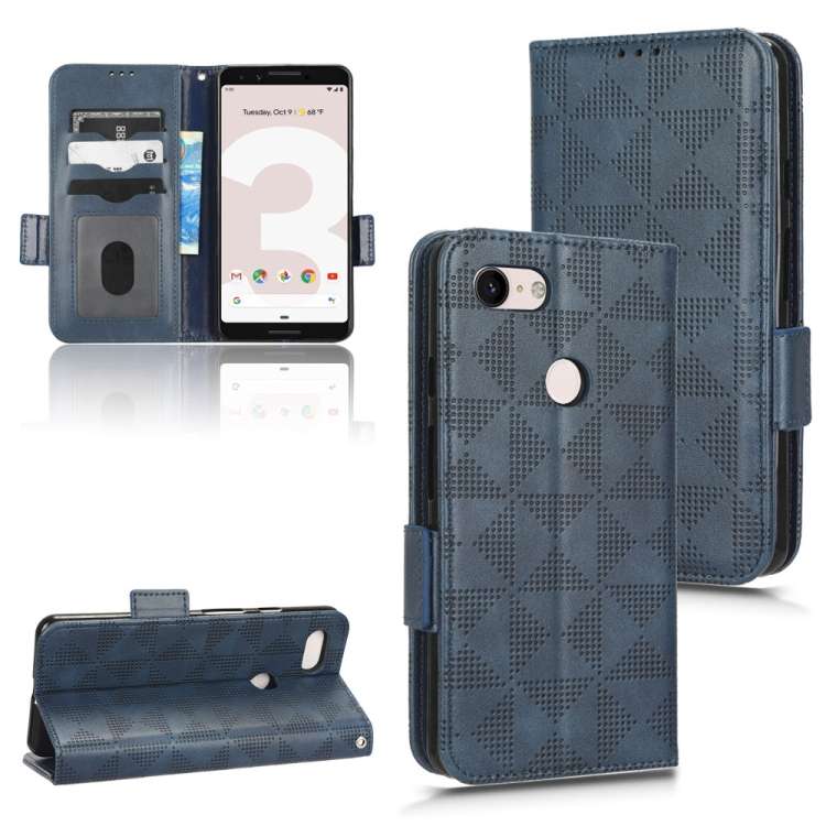 Custodia per telefono in pelle a triangolo simmetrico, For Google Pixel 3, For Google Pixel 4 XL, For Google Pixel 4a 4G, For Google Pixel 4a 5G