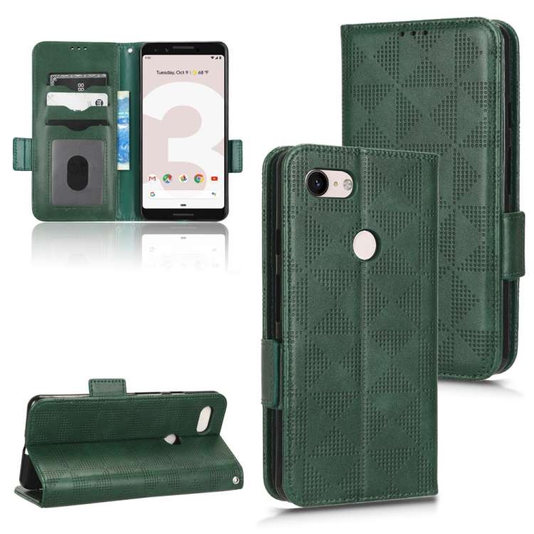 Custodia per telefono in pelle a triangolo simmetrico, For Google Pixel 3, For Google Pixel 4 XL, For Google Pixel 4a 4G, For Google Pixel 4a 5G
