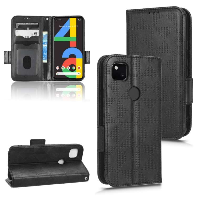 Custodia per telefono in pelle a triangolo simmetrico, For Google Pixel 3, For Google Pixel 4 XL, For Google Pixel 4a 4G, For Google Pixel 4a 5G