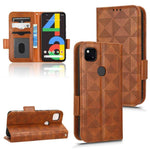 Custodia per telefono in pelle a triangolo simmetrico, For Google Pixel 3, For Google Pixel 4 XL, For Google Pixel 4a 4G, For Google Pixel 4a 5G