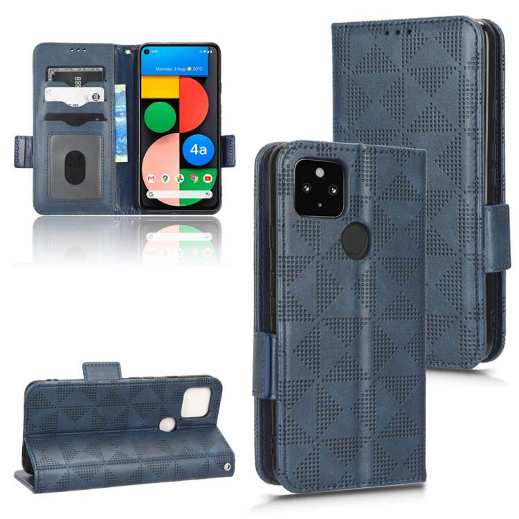 Custodia per telefono in pelle a triangolo simmetrico, For Google Pixel 3, For Google Pixel 4 XL, For Google Pixel 4a 4G, For Google Pixel 4a 5G