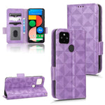 Custodia per telefono in pelle a triangolo simmetrico, For Google Pixel 3, For Google Pixel 4 XL, For Google Pixel 4a 4G, For Google Pixel 4a 5G
