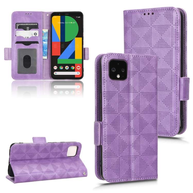 Custodia per telefono in pelle a triangolo simmetrico, For Google Pixel 4, For Google Pixel 5a 5G, For Google Pixel 5, For Google Pixel 6 Pro