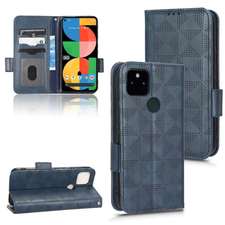 Custodia per telefono in pelle a triangolo simmetrico, For Google Pixel 4, For Google Pixel 5a 5G, For Google Pixel 5, For Google Pixel 6 Pro