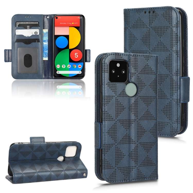 Custodia per telefono in pelle a triangolo simmetrico, For Google Pixel 4, For Google Pixel 5a 5G, For Google Pixel 5, For Google Pixel 6 Pro