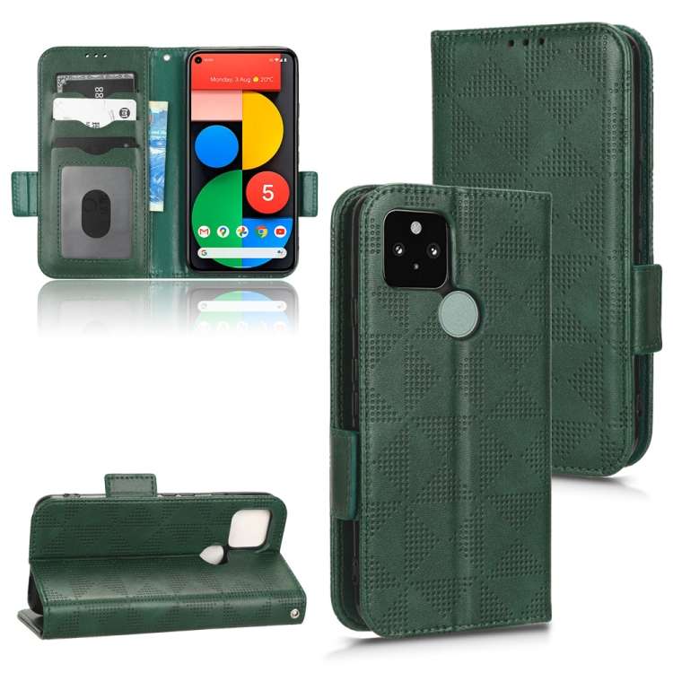Custodia per telefono in pelle a triangolo simmetrico, For Google Pixel 4, For Google Pixel 5a 5G, For Google Pixel 5, For Google Pixel 6 Pro