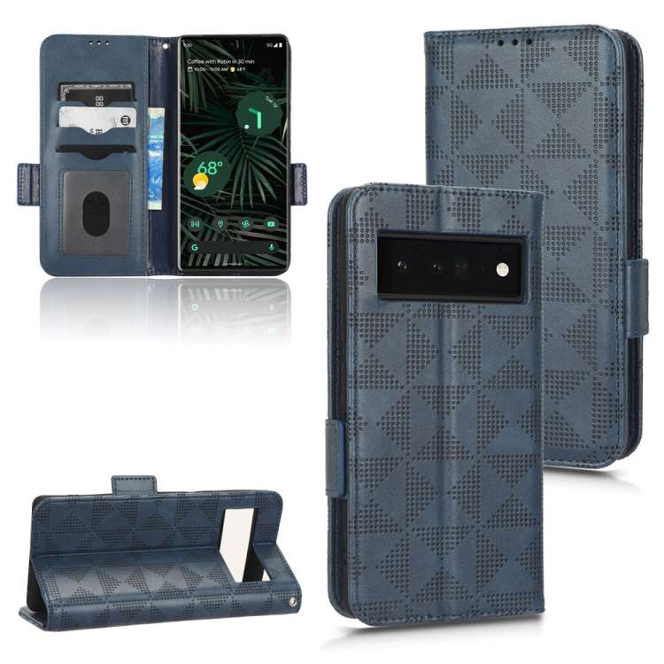 Custodia per telefono in pelle a triangolo simmetrico, For Google Pixel 4, For Google Pixel 5a 5G, For Google Pixel 5, For Google Pixel 6 Pro