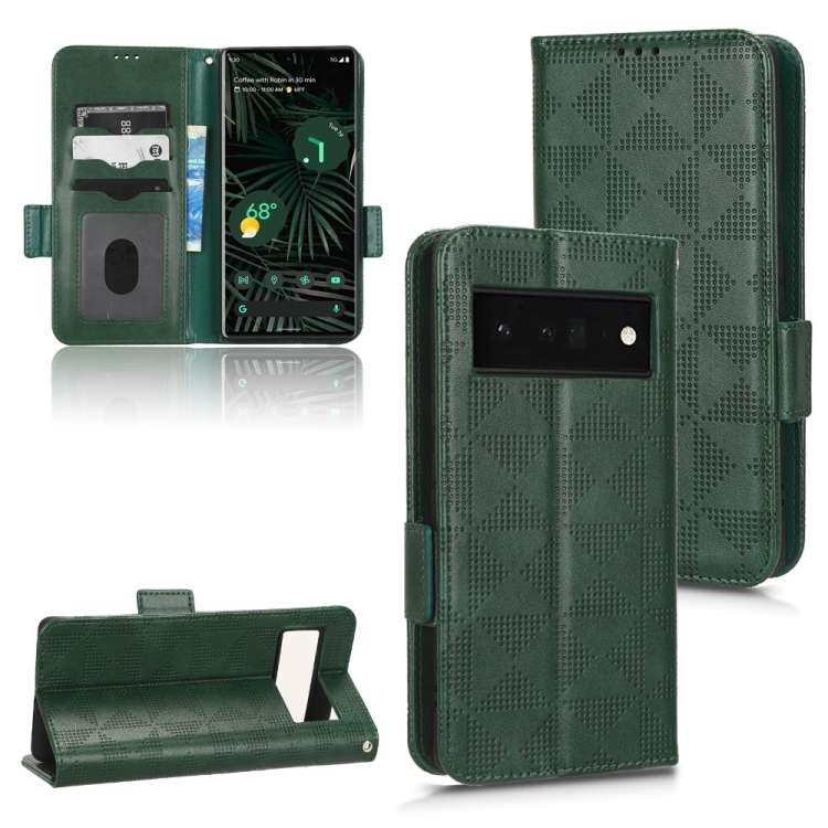 Custodia per telefono in pelle a triangolo simmetrico, For Google Pixel 4, For Google Pixel 5a 5G, For Google Pixel 5, For Google Pixel 6 Pro