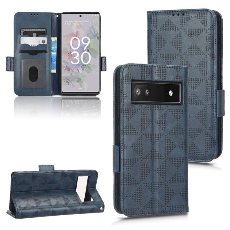 Custodia per telefono in pelle a triangolo simmetrico, For Google Pixel 6a, For Google Pixel 6, For Google Pixel 7 Pro, For Google Pixel 7a