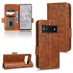Custodia per telefono in pelle a triangolo simmetrico, For Google Pixel 6a, For Google Pixel 6, For Google Pixel 7 Pro, For Google Pixel 7a