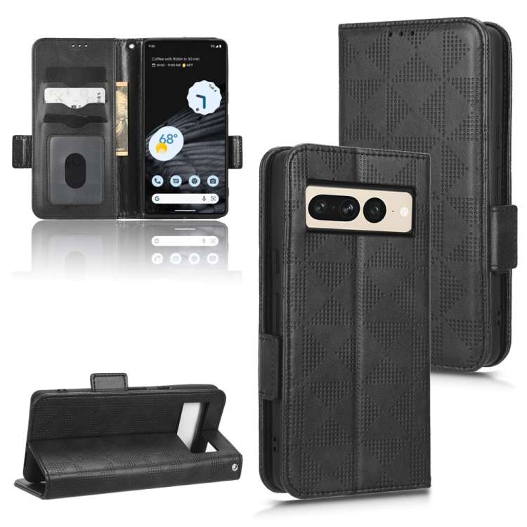 Custodia per telefono in pelle a triangolo simmetrico, For Google Pixel 6a, For Google Pixel 6, For Google Pixel 7 Pro, For Google Pixel 7a