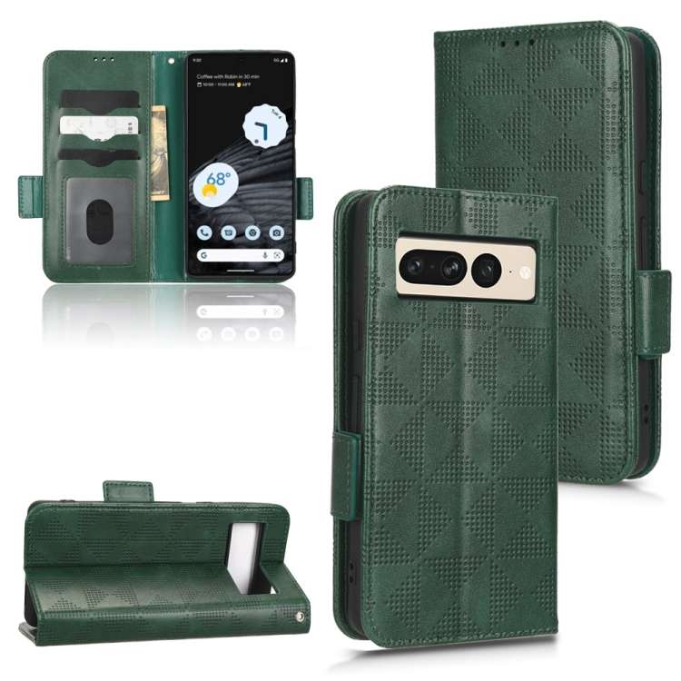 Custodia per telefono in pelle a triangolo simmetrico, For Google Pixel 6a, For Google Pixel 6, For Google Pixel 7 Pro, For Google Pixel 7a