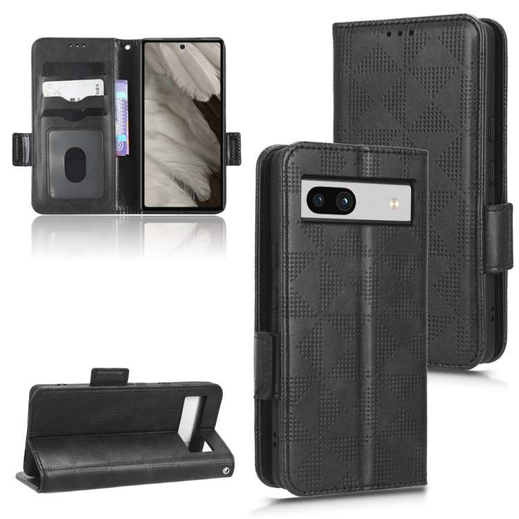 Custodia per telefono in pelle a triangolo simmetrico, For Google Pixel 6a, For Google Pixel 6, For Google Pixel 7 Pro, For Google Pixel 7a