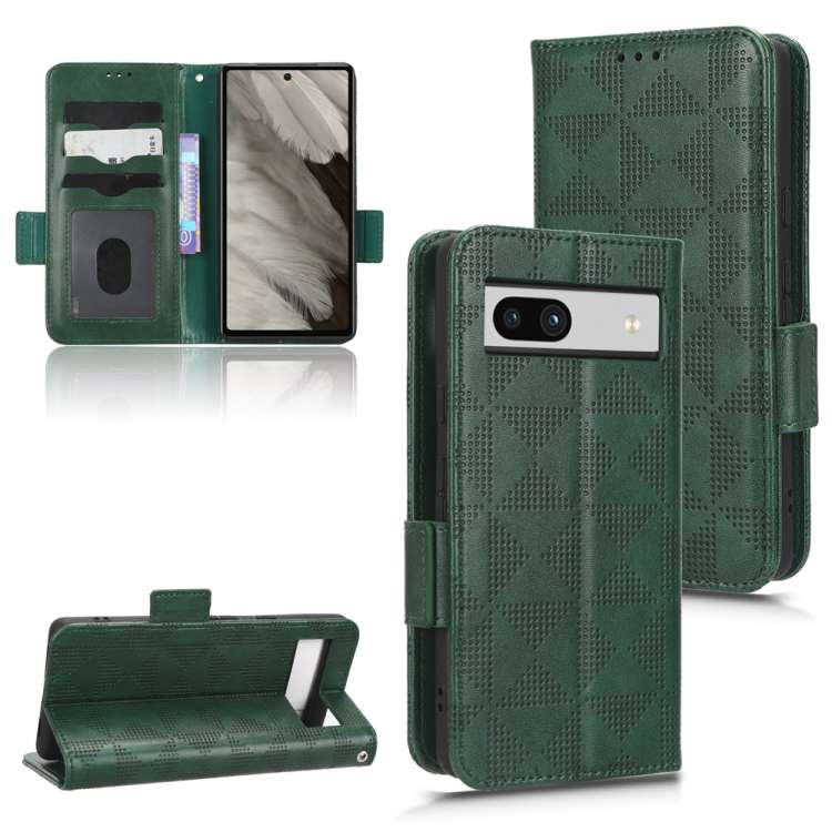 Custodia per telefono in pelle a triangolo simmetrico, For Google Pixel 6a, For Google Pixel 6, For Google Pixel 7 Pro, For Google Pixel 7a