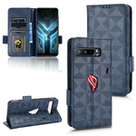 Custodia per telefono in pelle a triangolo simmetrico, For Asus Zenfone 7 Pro ZS671KS, For Asus Zenfone 8 ZS590KS, For Asus ROG Phone 3 Strix / 3 ZS661KL