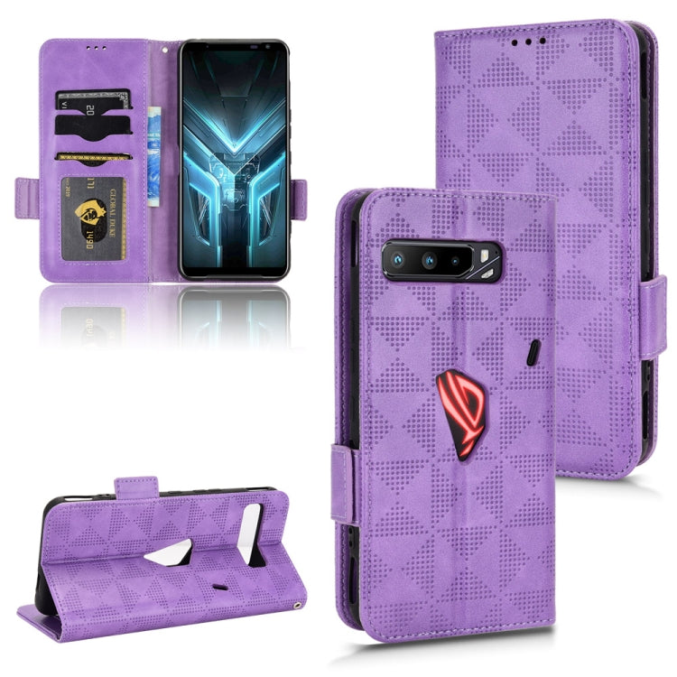 Custodia per telefono in pelle a triangolo simmetrico, For Asus Zenfone 7 Pro ZS671KS, For Asus Zenfone 8 ZS590KS, For Asus ROG Phone 3 Strix / 3 ZS661KL