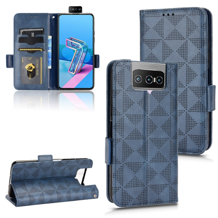 Custodia per telefono in pelle a triangolo simmetrico, For Asus Zenfone 7 Pro ZS671KS, For Asus Zenfone 8 ZS590KS, For Asus ROG Phone 3 Strix / 3 ZS661KL