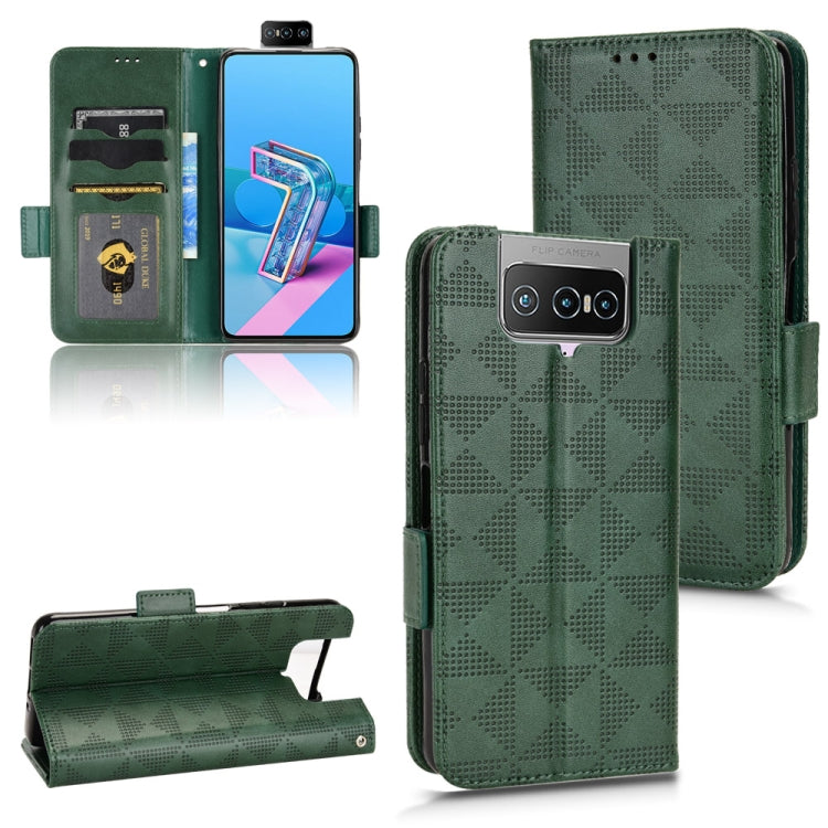Custodia per telefono in pelle a triangolo simmetrico, For Asus Zenfone 7 Pro ZS671KS, For Asus Zenfone 8 ZS590KS, For Asus ROG Phone 3 Strix / 3 ZS661KL