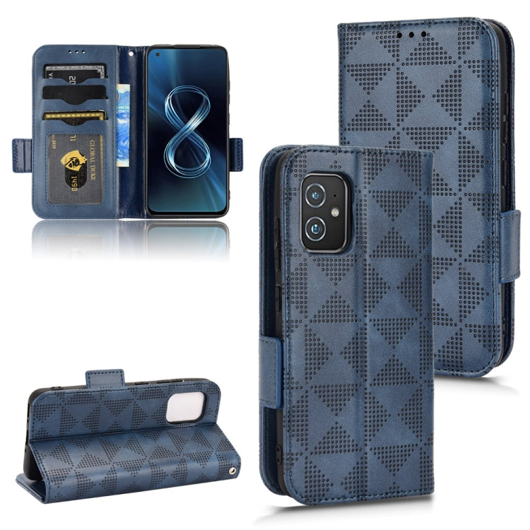 Custodia per telefono in pelle a triangolo simmetrico, For Asus Zenfone 7 Pro ZS671KS, For Asus Zenfone 8 ZS590KS, For Asus ROG Phone 3 Strix / 3 ZS661KL