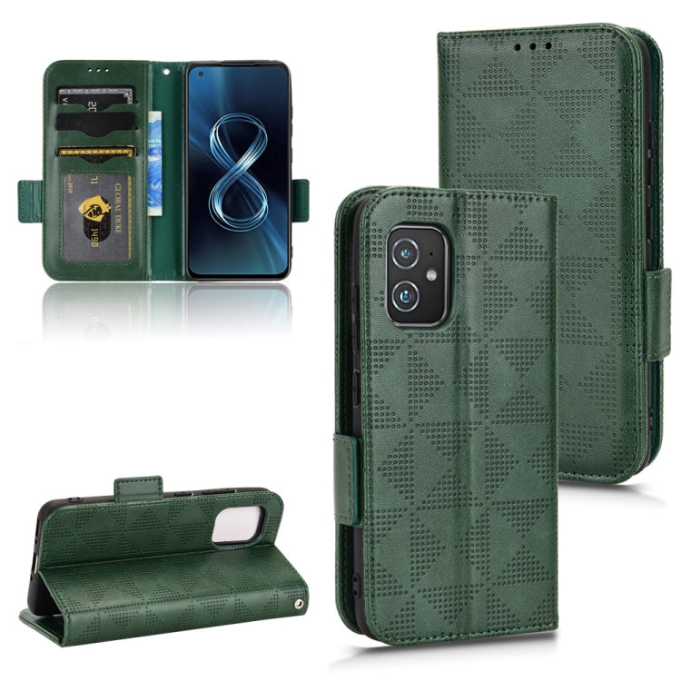 Custodia per telefono in pelle a triangolo simmetrico, For Asus Zenfone 7 Pro ZS671KS, For Asus Zenfone 8 ZS590KS, For Asus ROG Phone 3 Strix / 3 ZS661KL