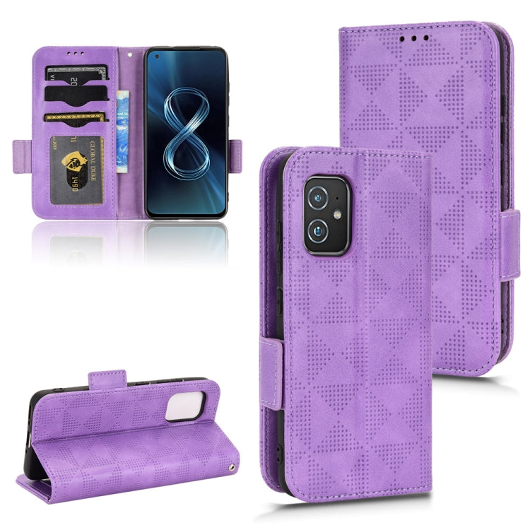 Custodia per telefono in pelle a triangolo simmetrico, For Asus Zenfone 7 Pro ZS671KS, For Asus Zenfone 8 ZS590KS, For Asus ROG Phone 3 Strix / 3 ZS661KL