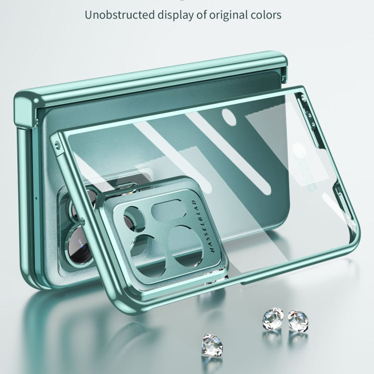 Custodia per telefono all-inclusive trasparente magnetica galvanica integrata, For OPPO Find N2