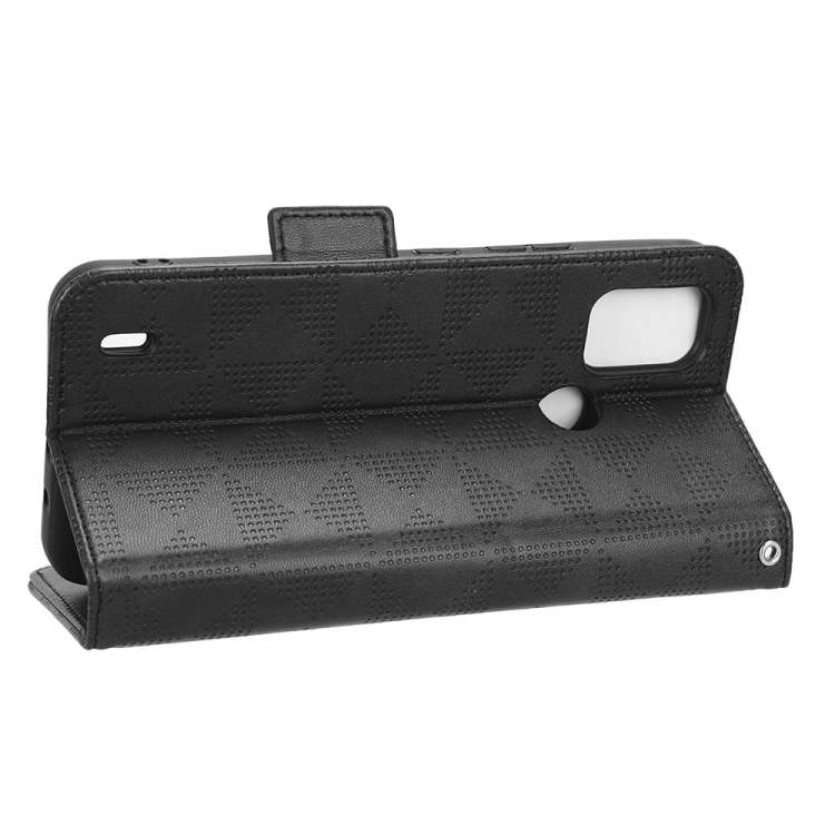 Custodia per telefono in pelle a triangolo simmetrico, For Nokia C21 Plus, For Nokia C21, For Nokia C100, For Nokia C200