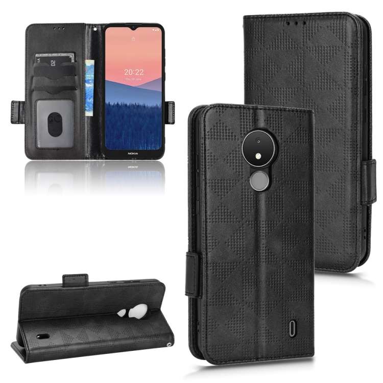 Custodia per telefono in pelle a triangolo simmetrico, For Nokia C21 Plus, For Nokia C21, For Nokia C100, For Nokia C200
