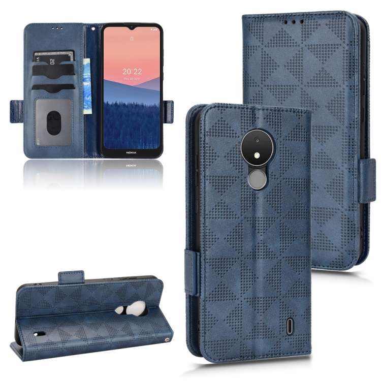 Custodia per telefono in pelle a triangolo simmetrico, For Nokia C21 Plus, For Nokia C21, For Nokia C100, For Nokia C200