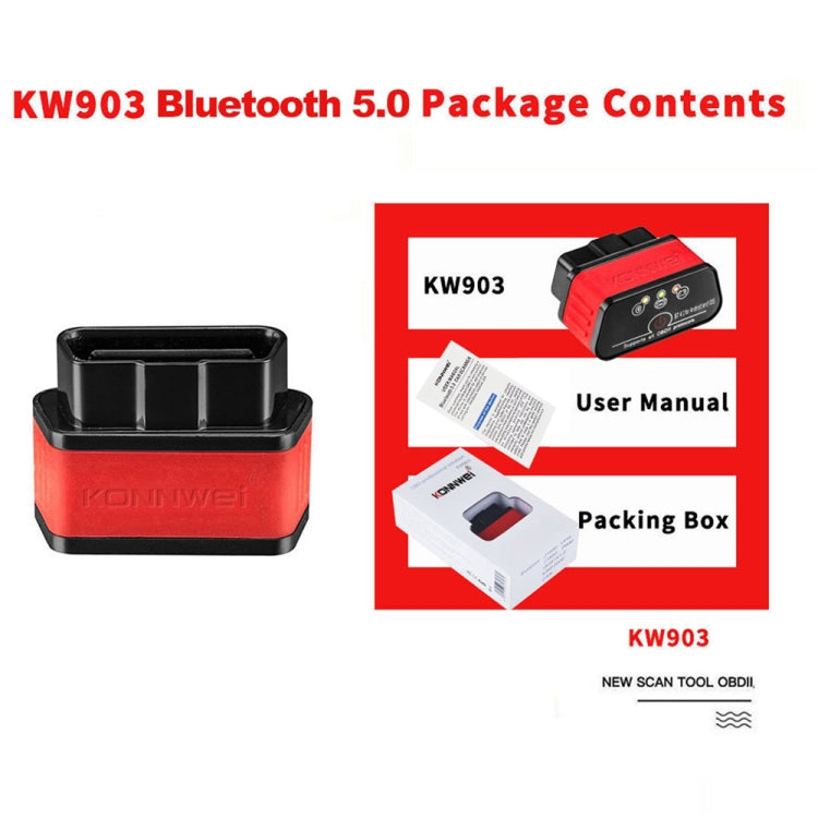 KONNWEI KW903 Scanner diagnostico OBD2 Bluetooth 5.0
