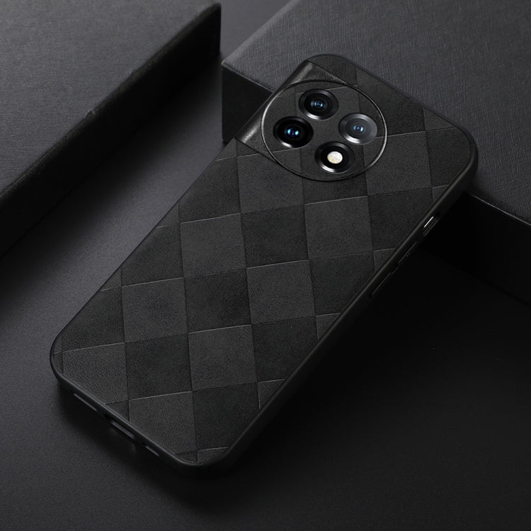 Custodia PU scozzese intrecciata per OnePlus 11R Ace 2 Galaxy A24