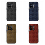 Custodia PU scozzese intrecciata per OnePlus 11R Ace 2 Galaxy A24