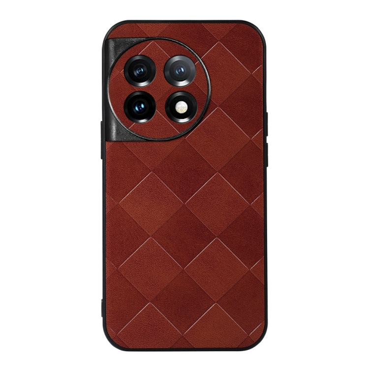 Custodia PU scozzese intrecciata per OnePlus 11R Ace 2 Galaxy A24