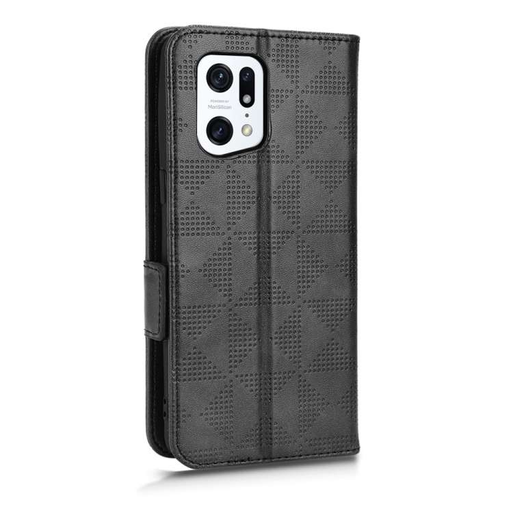 Custodia per telefono in pelle a triangolo simmetrico, For OPPO Find X5 Pro, For OPPO A17, For OPPO A55s 5G, For OPPO A57 5G / A77 5G