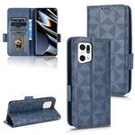 Custodia per telefono in pelle a triangolo simmetrico, For OPPO Find X5 Pro, For OPPO A17, For OPPO A55s 5G, For OPPO A57 5G / A77 5G