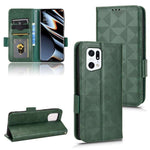 Custodia per telefono in pelle a triangolo simmetrico, For OPPO Find X5 Pro, For OPPO A17, For OPPO A55s 5G, For OPPO A57 5G / A77 5G