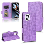 Custodia per telefono in pelle a triangolo simmetrico, For OPPO Find X5 Pro, For OPPO A17, For OPPO A55s 5G, For OPPO A57 5G / A77 5G