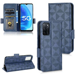 Custodia per telefono in pelle a triangolo simmetrico, For OPPO Find X5 Pro, For OPPO A17, For OPPO A55s 5G, For OPPO A57 5G / A77 5G
