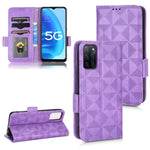 Custodia per telefono in pelle a triangolo simmetrico, For OPPO Find X5 Pro, For OPPO A17, For OPPO A55s 5G, For OPPO A57 5G / A77 5G
