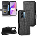Custodia per telefono in pelle a triangolo simmetrico, For OPPO Find X5 Pro, For OPPO A17, For OPPO A55s 5G, For OPPO A57 5G / A77 5G