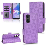 Custodia per telefono in pelle a triangolo simmetrico, For OPPO A58 5G, For OPPO A97 5G, For OPPO Find N2 Flip, For OPPO Find N2