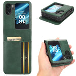 Custodia per telefono in pelle a triangolo simmetrico, For OPPO A58 5G, For OPPO A97 5G, For OPPO Find N2 Flip, For OPPO Find N2