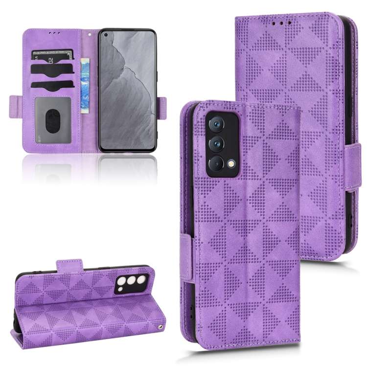 Custodia per telefono in pelle a triangolo simmetrico, For Realme GT Master / Q3 Pro Carnival, For Realme V20, For Realme C31, For Realme GT Neo2, For Realme GT Neo3