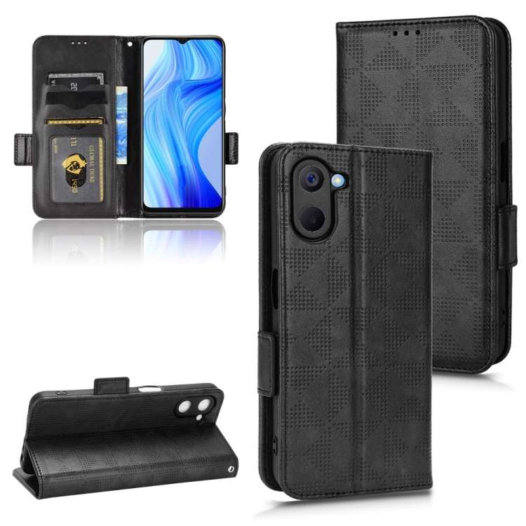 Custodia per telefono in pelle a triangolo simmetrico, For Realme GT Master / Q3 Pro Carnival, For Realme V20, For Realme C31, For Realme GT Neo2, For Realme GT Neo3