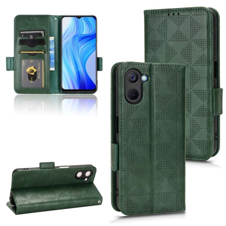 Custodia per telefono in pelle a triangolo simmetrico, For Realme GT Master / Q3 Pro Carnival, For Realme V20, For Realme C31, For Realme GT Neo2, For Realme GT Neo3