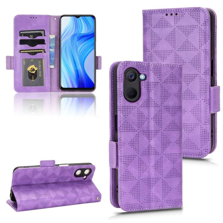 Custodia per telefono in pelle a triangolo simmetrico, For Realme GT Master / Q3 Pro Carnival, For Realme V20, For Realme C31, For Realme GT Neo2, For Realme GT Neo3